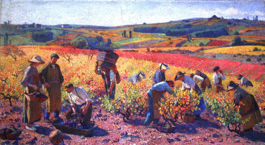 Henri MARTIN, Les Vendanges (1927), Hôtel de Préfecture du Lot, Cahors